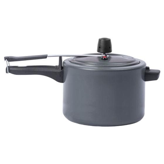 Panela de Pressão 20 cm 4,5 L Revestimento Cerâmico Mineral Resist Cor Cinza Linha Ceramic Life Vapt Brinox