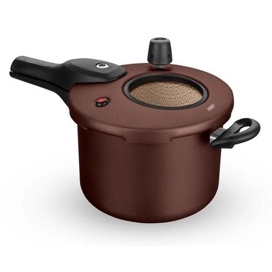 Panela de Pressão Chocolate 4,5 Litros Fechamento Externo Antiaderente 6603 MTA