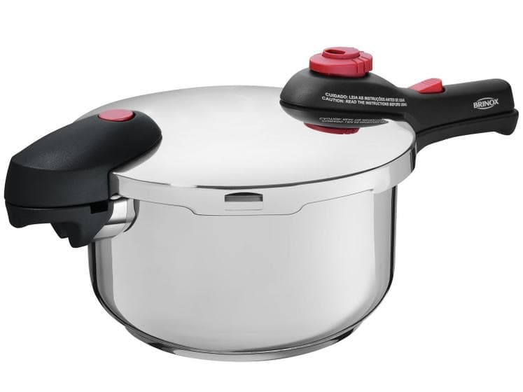 Panela de Pressao Inox - Supra Brinox