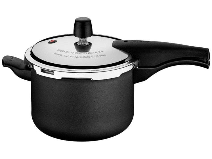 Panela de Pressão Tramontina Antiaderente Preto - 4,5L Vancouver