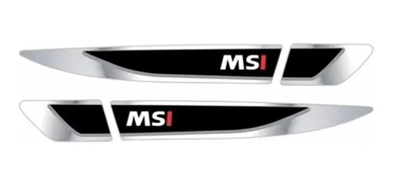 Par Emblema Lateral Paralama Vw Tsi Polo Up Jetta Preto