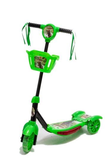 Patinete Dino Barato 3 Rodas C Luzes Led e Musical