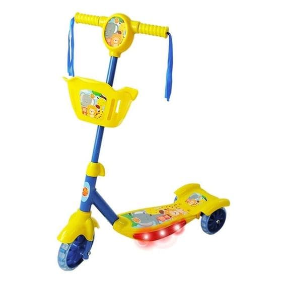 Patinete Infantil 3 Rodas Floresta Divertida Luz e Som 6176