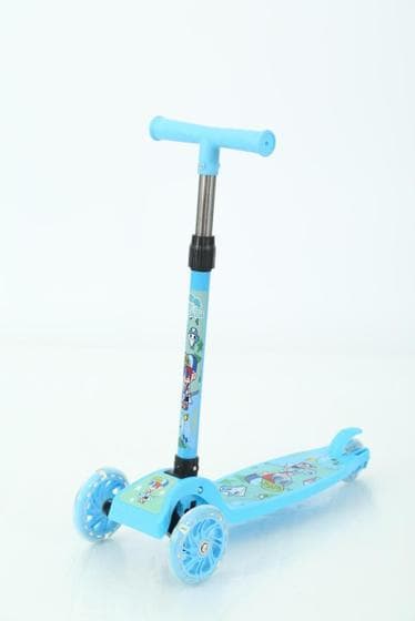 Patinete Infantil Com 3 Rodas Dobrável Azul