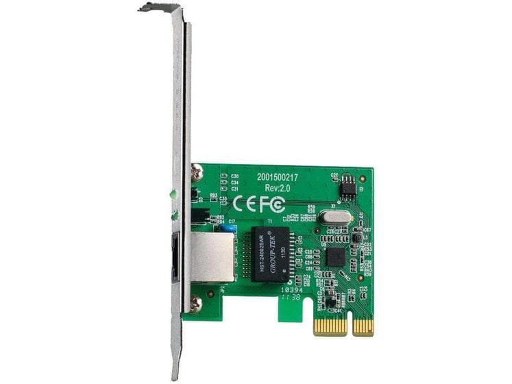 Placa De Rede Pci-E Express Lan Ethernet 10/100/1000 Gigabit