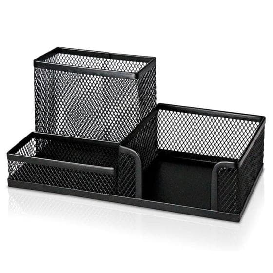 Porta Caneta Cartões Metal Aramado Alta Qualidade Escritório