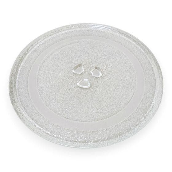 Prato de Vidro Para Microondas 24,5cm Com Trevo