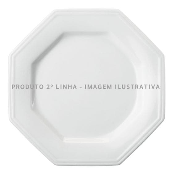 Prato Raso 28cm Porcelana Schmidt - Mod. Prisma 2 LINHA 077
