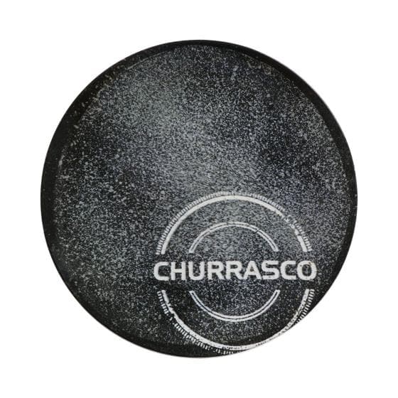 Prato Raso de Churrasco Carbon 25cm Porcelana Tramontina 96580180