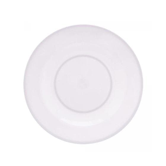 Prato Raso De Melamina Basic Branco 25cm Lyor