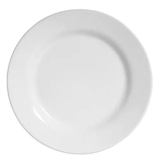 Prato Sobremesa Branco de Melamina 20cm Buffet Hotel