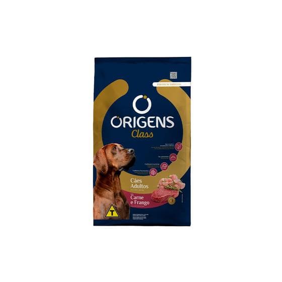 Ração Origens Class Cães Adultos Carne E Frango 20 Kg