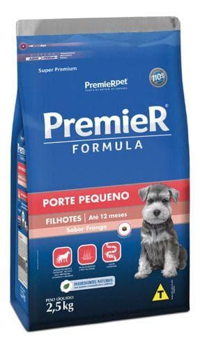 Ração Premier Fórmula para Cães Filhotes de Raças Pequenas Sabor Frango 2,5kg