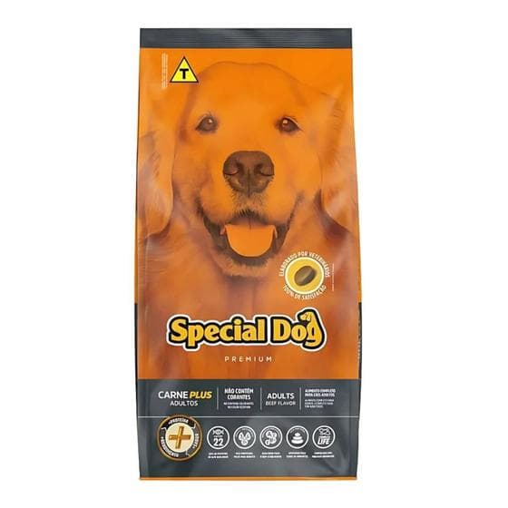 Ração Special Dog Premium Carne Plus Para Cães Adultos 15kg
