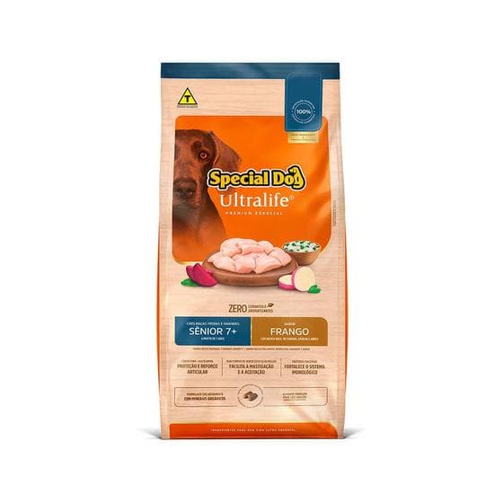 Ração Special Dog Premium Especial Ultralife Para Cão Senior De Raça Média E Grande Sabor Frango E Arroz
