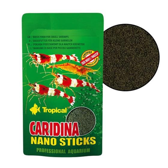 Ração Tropical para Camarões Caridina Nano Sticks 10g