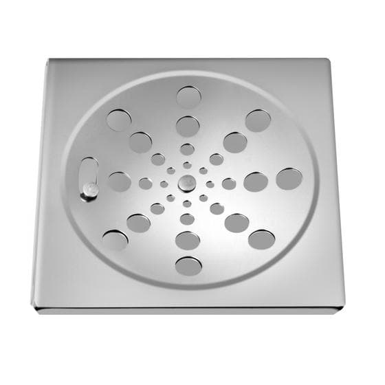 Ralo Grelha Inox Para Banheiro Quadrado 15x15 Com Fecho