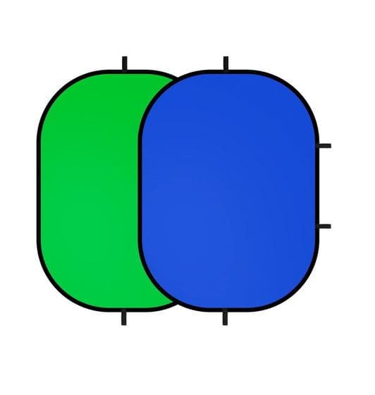 Rebatedor Chromakey 2 Em 1 Azul E Verde Dobrável 150x200