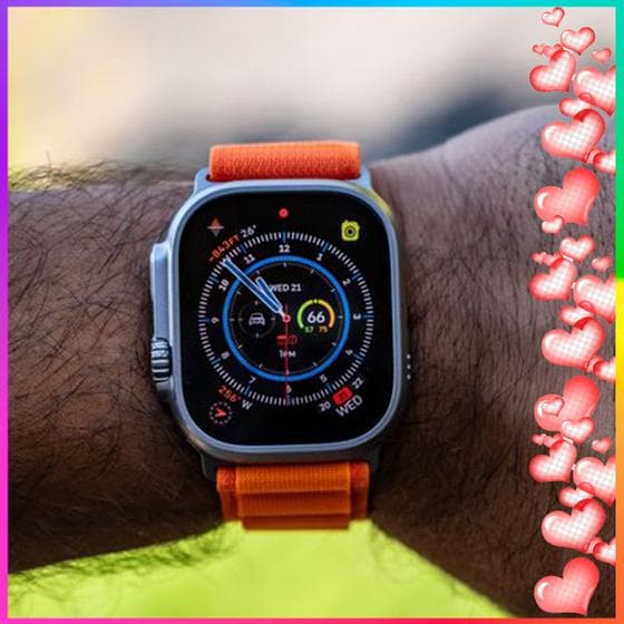 Relógio inteligente Para Namorado smartwatch Preto W Pro troca pulseira ligações android e IOS