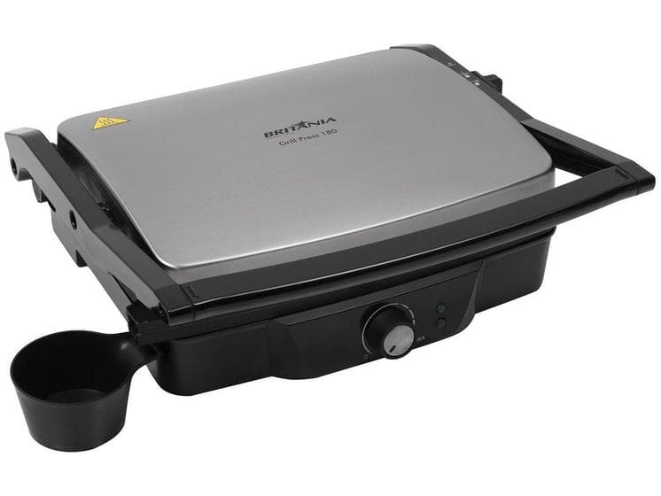Sanduicheira E Grill Eletrica Gourmet Britania Press 110v