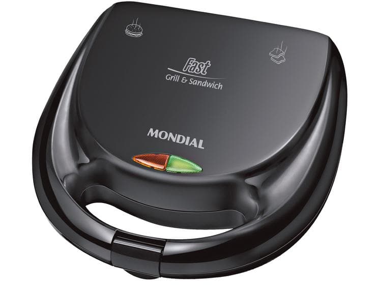 Sanduicheira Grill Mondial s-12 750 W 220V - Preto
