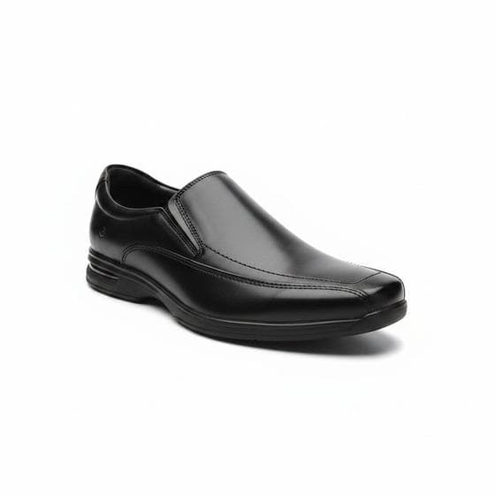 Sapato Social Democrata Smart Comfort Masculino Couro Preto -