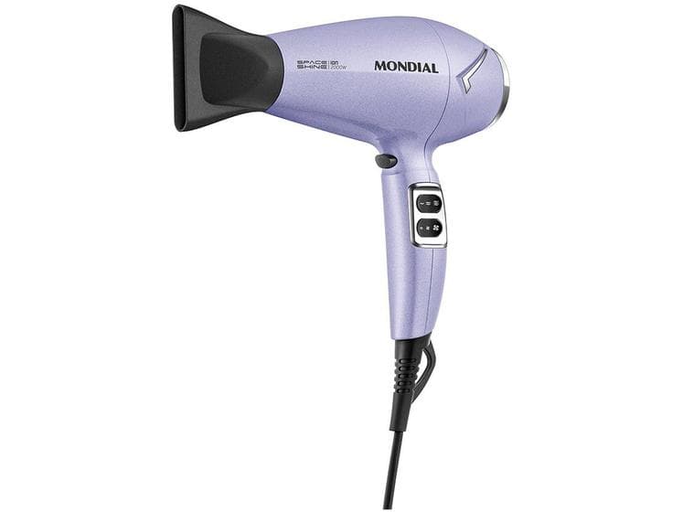 Secador de Cabelo Mondial Space Shine Lilás 2000W 220V - SC-21