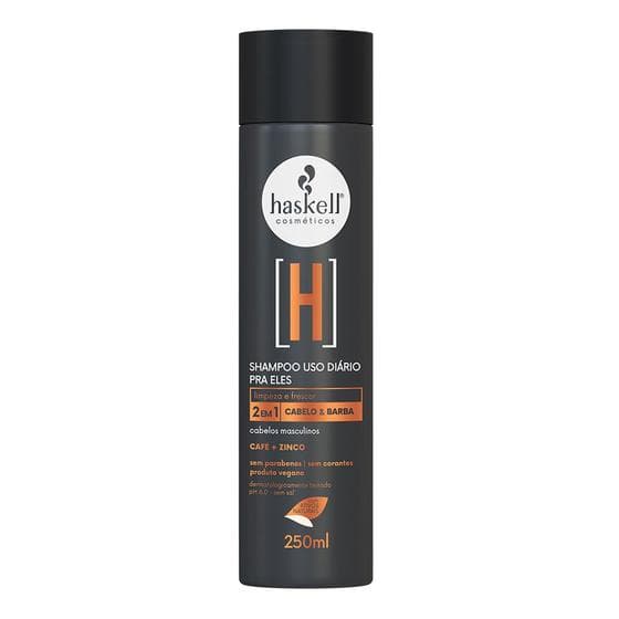 Shampoo Cabelo e Barba para Ele 250ml Haskell