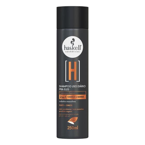 Shampoo Cabelo e Barba para ele Haskell 250 ml Homem
