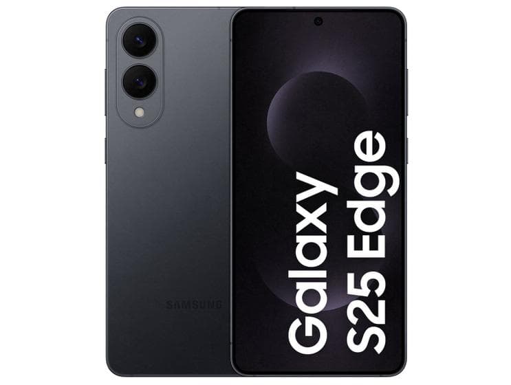 Smartphone Samsung Galaxy S25 Edge 512GB 5G - Titânio Jetblack, Galaxy AI, Câmera Dupla 200MP + Selfie 12MP, RAM 12GB, Tela 6.7"