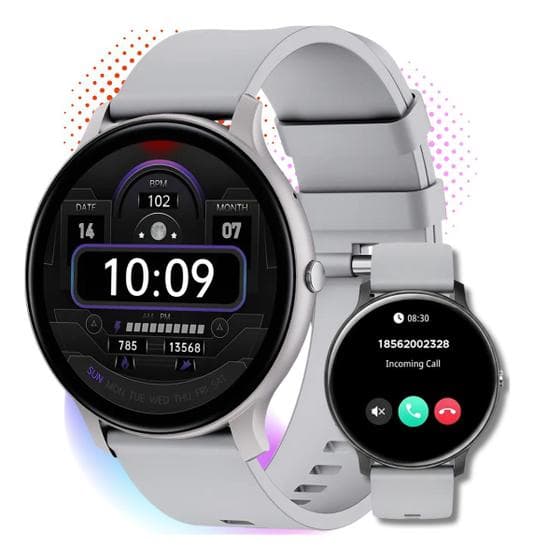 Smartwatch Para Infinix Prova DÁgua Bateria Durável Prata