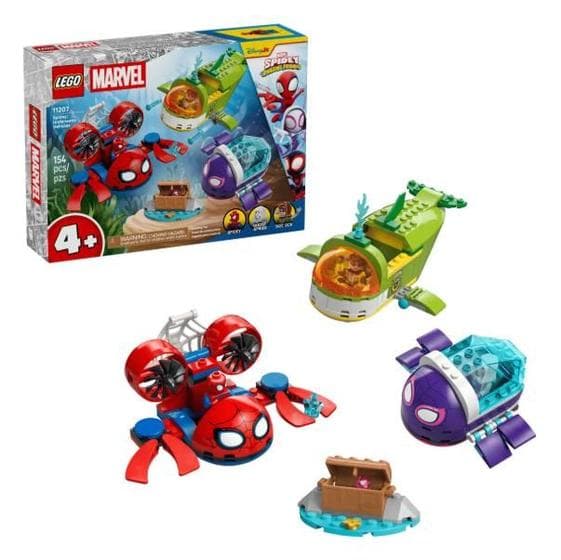 Super Heroes Spidey Veículos Subaquáticos Lego 11207