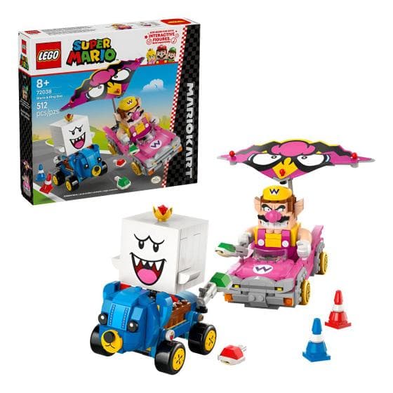 Super Mario Kart Wario E Rei Bu Lego 72038