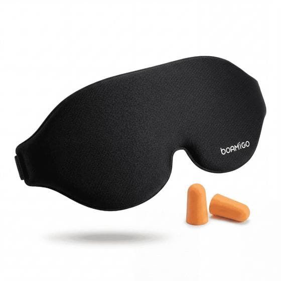 Tapa Olho Para Dormir Mascara De Dormir 3D Preto Confortável Venda Sono Tampão Tampa Olhos