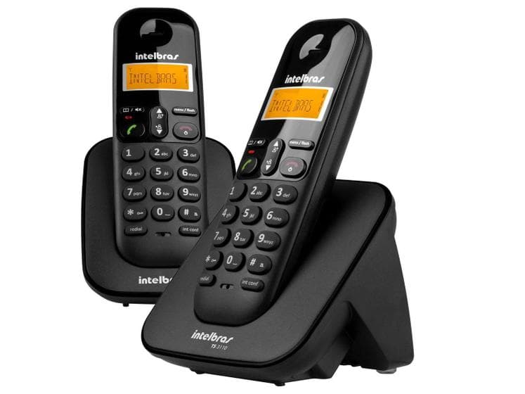 Telefone S/ Fio C/ Identificador De Chamadas + Ramal Ts 3112 Preto 4123102