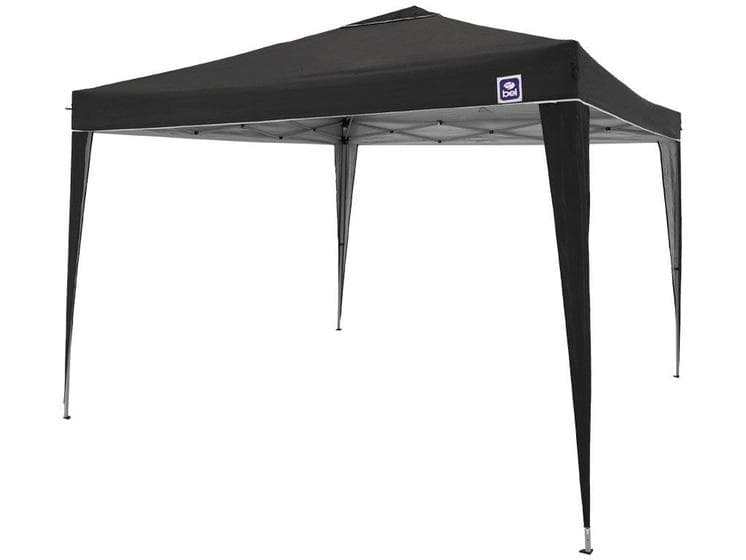 Tenda Gazebo 3x3 Metros em Alumínio Dobrável Articulada e Sanfonada Preta 331400 BEL