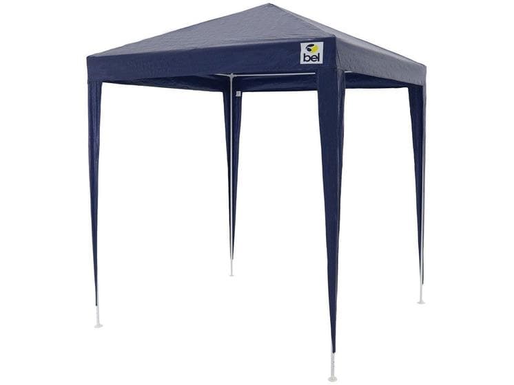 Tenda Gazebo Tubular 2M Polietileno Azul BelFix 301302