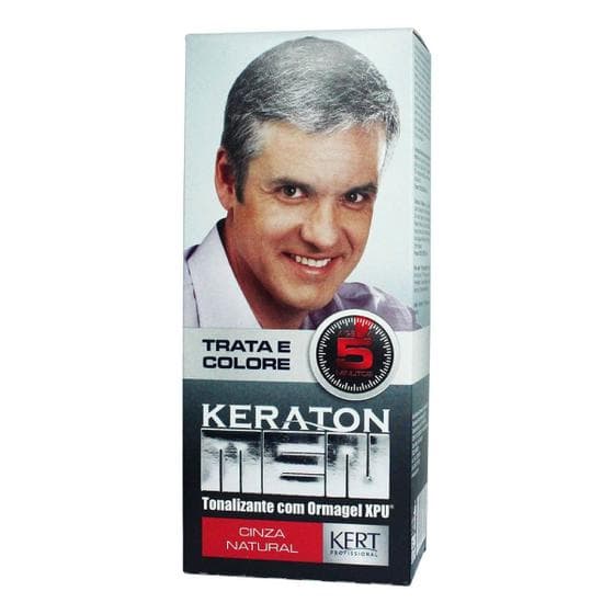 Tonalizante Keraton Men Cinza Natural Kert