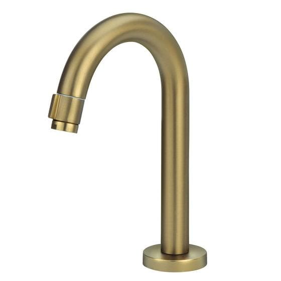 Torneira Banheiro/Lavatório Pratica Clean Dourada Gold Metal