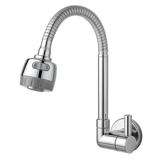 Torneira Gourmet Flexível Cromada 1/4 de Giro com Jato Ajustável Cozinha