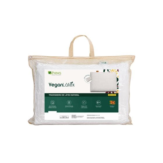 Travesseiro Ecológico Theva Látex 100% Natural 13 cm Baixo