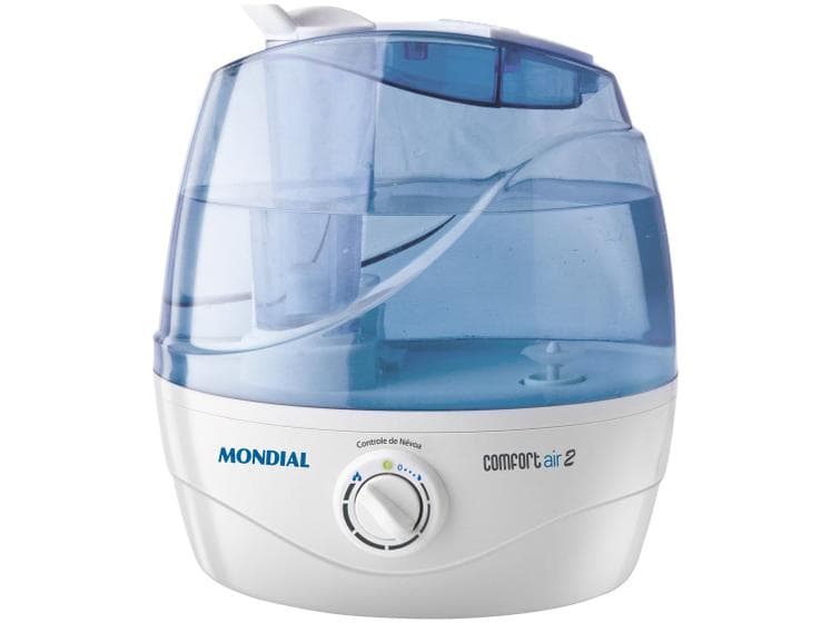 Umidificador de Ar Ultrassônico Mondial Comfort Air 2 Branco/Azul 30W Bivolt - NUA-02