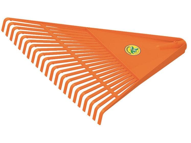 Vassoura Jardim Plástica 22 Dentes Sem Cabo Tramontina Laranja