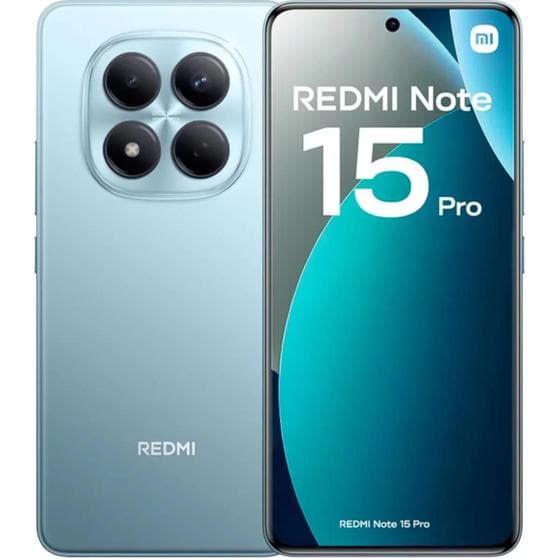 Xiaomi Redmi Note 15 Pro 256GB 8GB Azul 4G Câmera traseira 108MP + frontal 20MP f/2.2, AMOLED 120Hz, 6000mAh
