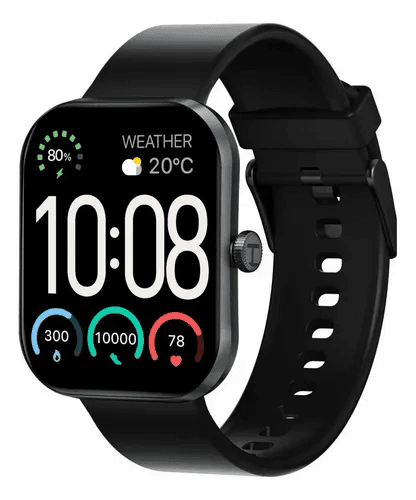 Relógio Digital S6 H A Y L O U Watch S6 Tela Hd 2.01 Preto